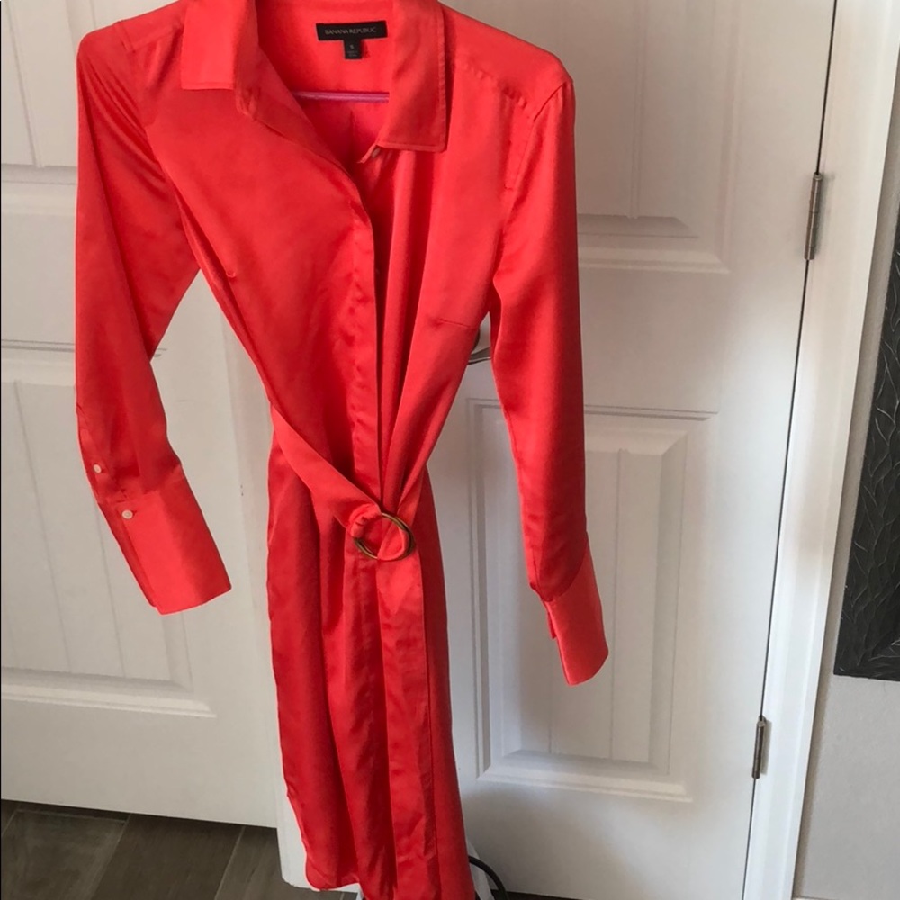 Banana Republic, size S, Salmon colored dress